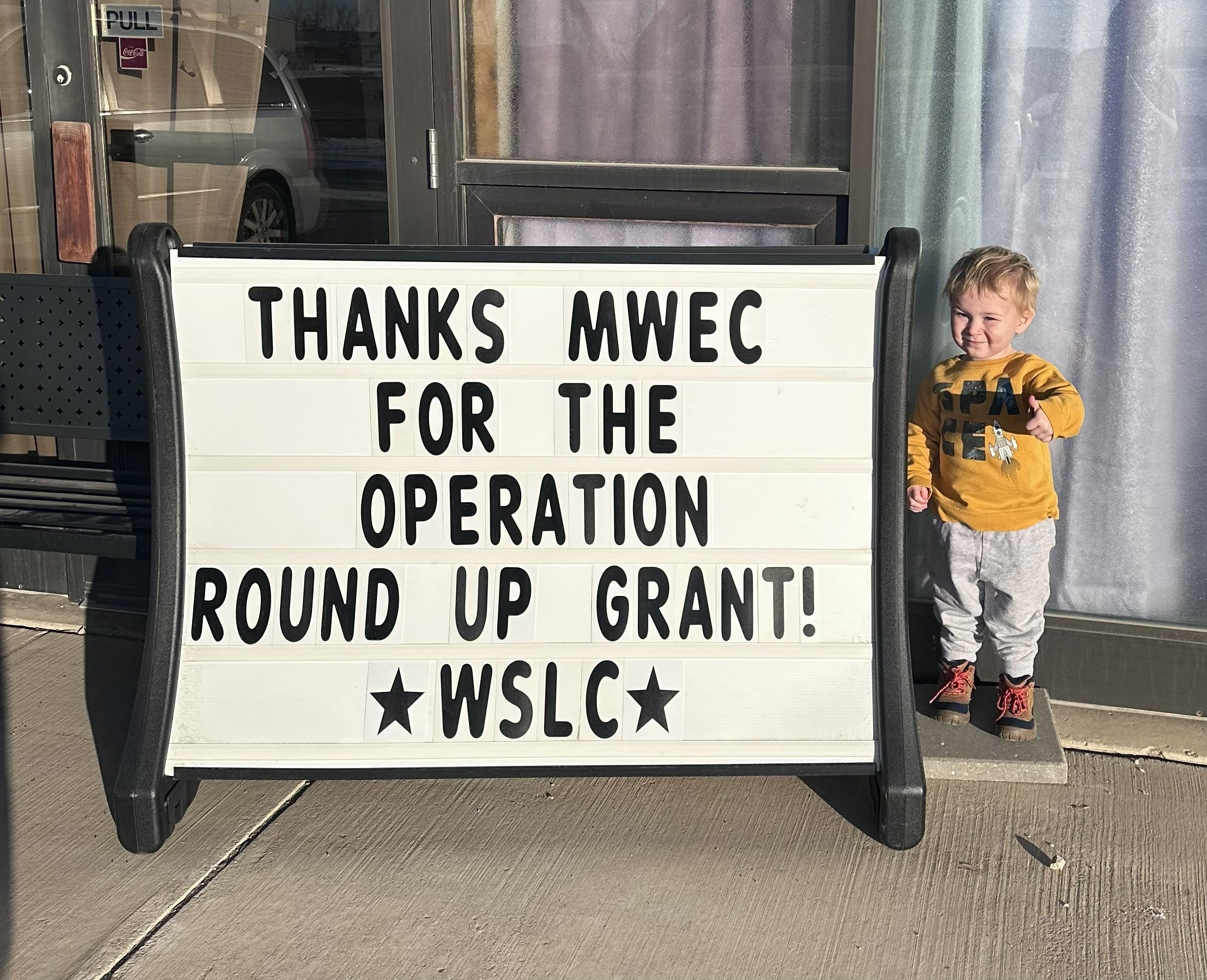 WSLC Thank you Sign